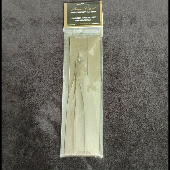 BRUNO CAPELO FASHION 3 PLEAT SATIN HAT BAND - Picture 1 of 2